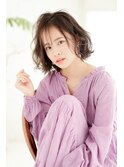 かるふわ大人可愛いおしゃれボブ