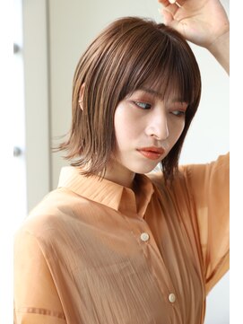 エクリフルール(equri fleur) イルミナベージュカラー　ストレートボブ