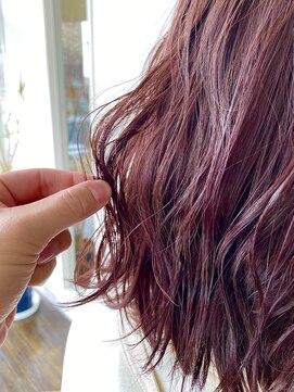 ブレイズ ザ サロン(BLAZE THE SALON) 地毛から作る!!ブリーチ無しのピンクバイオレット【BLAZE 大庭】