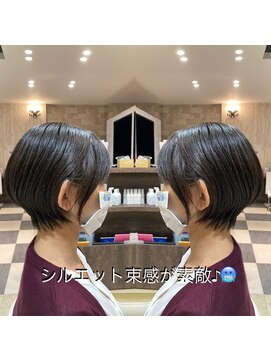 ヘアメイク アース ユーカリが丘店(HAIR & MAKE EARTH) スタイリング楽ちん　艶感ショート