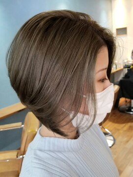 ヘアーリゾート マハナ(HAIR RESORT MAHANA) 【hair resort MAHANA平岩】大人ショート×ハイトーンオリーブ