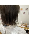 透明感カラー/オリーブグレージュ/切りっぱなし