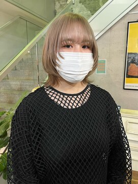 ヘアーデザイン アルエ(HAIR×design ARUE) ウルフのミルクティーベージュ