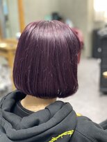 ジル(JiL)&nbsp;ワンレングスボブ×パープルカラー