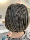 【大人世代におすすめ】白髪ぼかしながら作るバレイヤージュボブ