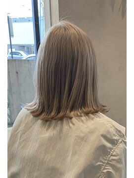 リフ デザイン ラボ(riff design labo) ミルクティーベージュ/ロブ/切りっぱなし