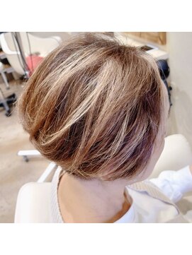 ランプヘアー(LAMP HAIR) 大人かわいいグラデーション×バニラハイライト★タンバルモリ