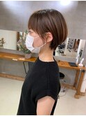 耳掛けマッシュショート