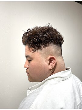 レンゲン(LENGEN) 束感刈り上げビジネス七三ツーブロックアップバング1168