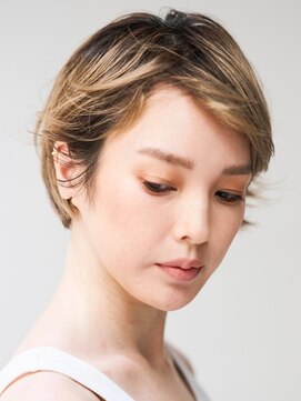 オンカラー(ON.COLOR) 大人ハイライトグレージュショート40代50代