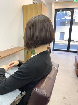 ランプ(Lamp) 白髪染め/髪質改善/中野/ボブショート ビフォアー＆アフター