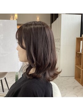 ハーツヘアーズ 五日市店(HEARTS hair's) 秋カラーのくびれ巻きミディアムボブ