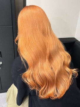 ベレーザ 渋谷(BELEZA) 10299秋色オレンジベージュレイヤーパーマウルフロングレイヤー