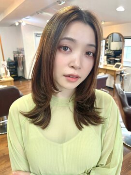 リコバイアフロート(riko by afloat) くびレイヤー/フェイスレイヤー/アースカラー/韓国[stylist竹田]