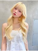 【Lloyd 大宮】ホワイトブロンド×韓国風くびれ巻き