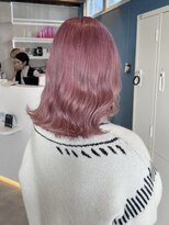 プラス ファースト ヘア(Plus 1st)&nbsp;ピンクラベンダー×くびれ巻き