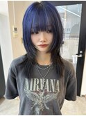 アンブレラカラー ネイビーブルー ブルーカラー ウルフ