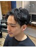 【新規限定】メンズパーマなら！メンズカット+各種パーマ+眉毛カット　￥9000