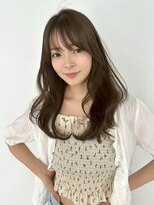 ユーフォリア 新宿店(Euphoria)&nbsp;シースルーバングくびれ丸みヘア大人可愛い大人美人前髪艶感