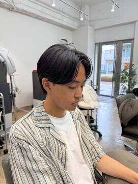 アロー 船橋店(AROH) MEN’S HAIR/サーフカール/刈り上げセンターパート/船橋