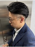 メンズかきあげセンターパートニュアンスパーマ刈り上げ太田