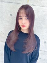 エミュ 表参道 青山(emu)&nbsp;ハッシュカットロングレイヤーツヤベージュ表参道