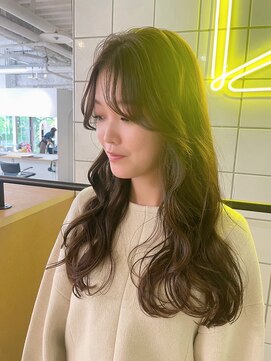 ラヴィズム 小新店(LUVISM) 韓国/顔周りレイヤー/おくれ毛/ベージュ/ダブルカラー/西区/小新