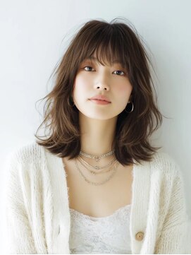 ロッソ ヘアアンドスパ 谷塚店(Rosso Hair&SPA) ミディアムレイヤー/エアリーミディアム／肩下ボブ