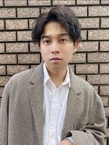 コンフィデンス 新宿3rd(confidence)&nbsp;ツイストスパイラルパーマセンターパートコムドットツーブロック