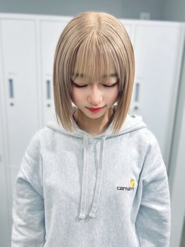 ジゼル 梅田(GiseL) ブリーチ ダブルカラー ハイトーン ブロンド 髪質改善 10代20代