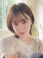 ローマー 明治神宮前 渋谷(ROAMER) ショートボブ切りっぱなしボブレイヤーカット髪質改善前髪カット