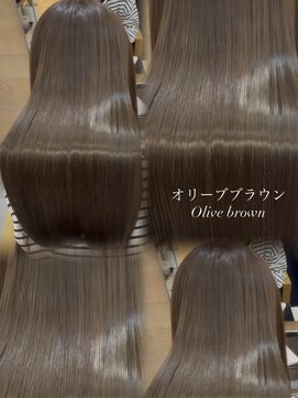 AMATELAS S 新宿/髪質改善/縮毛矯正/カラー/レイヤーカット【8/31 NEWOPEN（予定）】 人気No.1オリーブブラウン／新宿