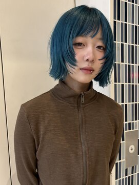 フィン(fin,) turquoiseで作る雰囲気bob