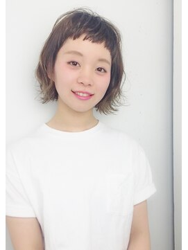 クリアーオブヘアー 栄南店(CLEAR of hair) 【CLEAR】ブラントカットでカジュアル外ハネボブ