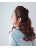 なみハーフアップ