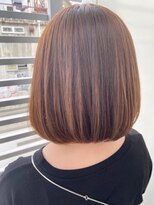 【Zina】イメチェン毛先パーマ耳かけ×フォギーベージュ