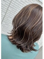 ヘアーチェリーコーク ランプ(HAIR CHERRY COKE Lamp)&nbsp;【新開】マロンベージュ×ナチュラルハイライト