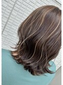 【新開】マロンベージュ×ナチュラルハイライト