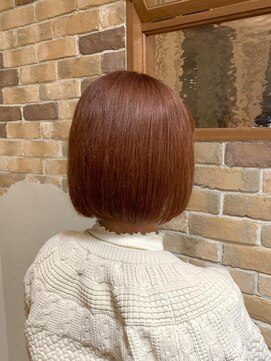 アドラーブル 長岡リップス旭岡店(adorable) 20代30代艶髪♪抜け感ショートボブピンクベージュカラー