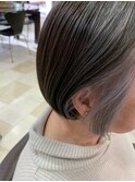 白髪を生かす!イヤリングカラー
