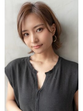 オースティン 登戸向ケ丘遊園(AUSTIN) 大人かわいい前髪セシルカットココアブラウンフリンジウェーブ