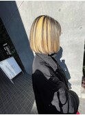 抜きっぱなしブロンドデザインカラー