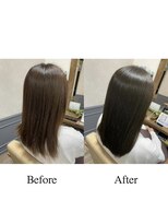 カミケン 清明店(kamiken.)&nbsp;大人上品ツヤ透明感アッシュ美髪ストレート【カミケン清明店】