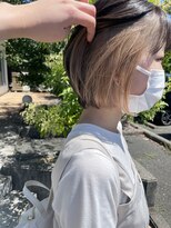 テクライズ 豊橋店(TECHRISE)&nbsp;☆ボブヘアー、イヤリングカラー、くすみベージュ☆