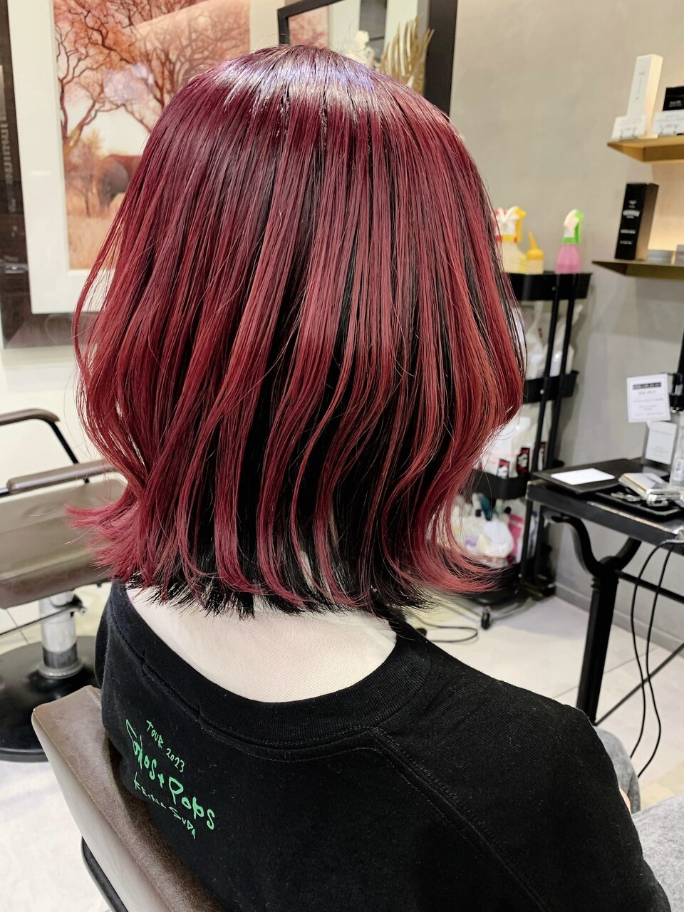 ヘアカラー 赤、ピンクセット 2026年冬】インナーカラー 赤の髪型・ヘアアレンジ｜人気順