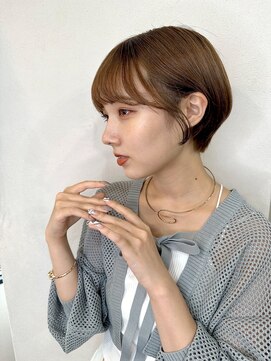 レイラバイアフロート 吉祥寺(Lila by afloat) くびレイヤーグレージュショート20代30代40代似合わせカット