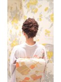 卒業式♪結婚式♪春のお着物シニヨン