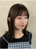 【土屋】レイヤーカット顔まわりレイヤーアッシュブラウン