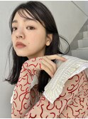 黒髪つや小顔ミディアム銀座