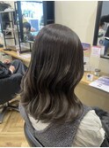 オリーブグレージュ ［似合わせカット/ウェーブミディアム］